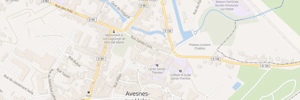 Plan du 14 Rue Sainte Croix à Avesnes-sur-Helpe