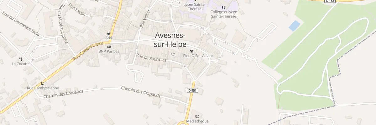 Plan du 4 Rue d’Orleans à Avesnes-sur-Helpe