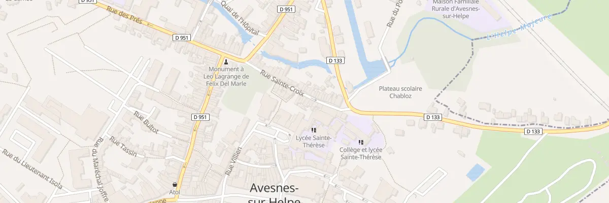 Plan du 18 Rue Sainte Croix à Avesnes-sur-Helpe
