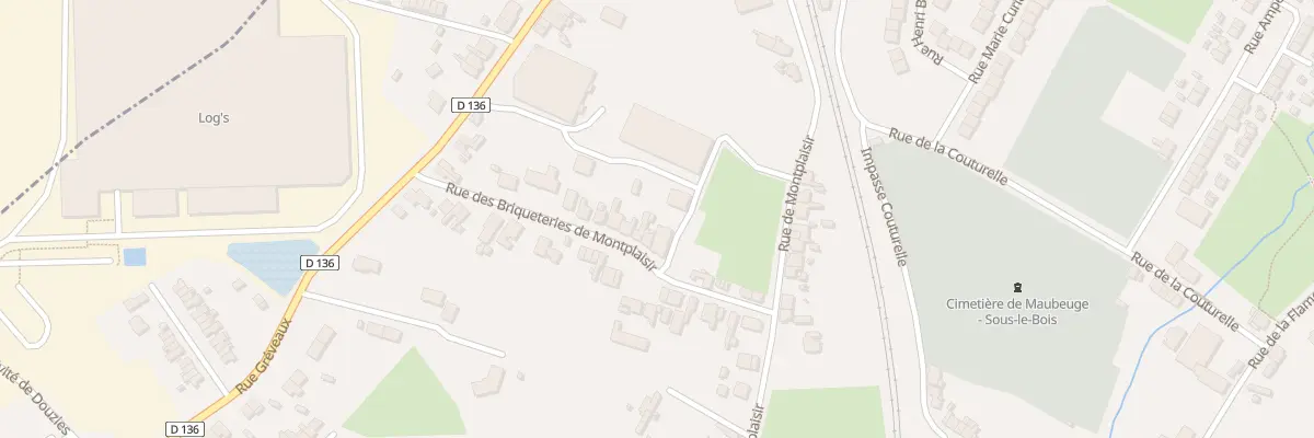 Plan du 10 Rue Brique Montplaisir à Maubeuge