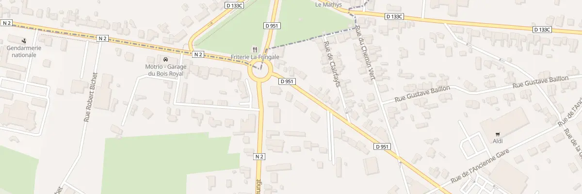 Plan du 113 Rte de Sains à Avesnelles