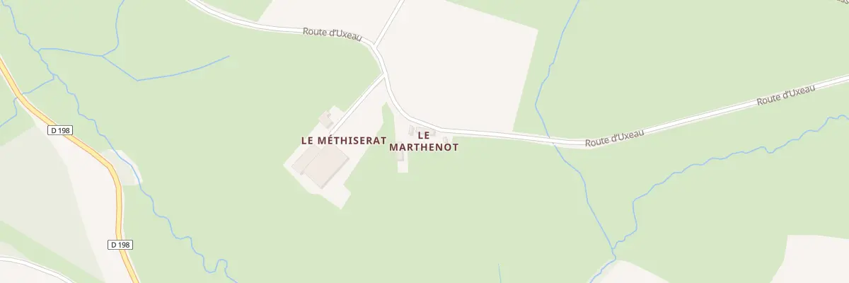 Plan du 726 Rte d’Uxeau à Grury