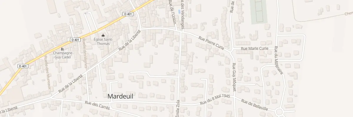 Plan du 6 Rue Emile Zola à Mardeuil