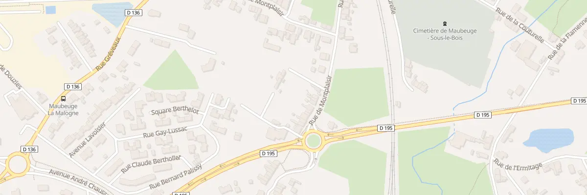 Plan du 54 Rue de Montplaisir à Maubeuge
