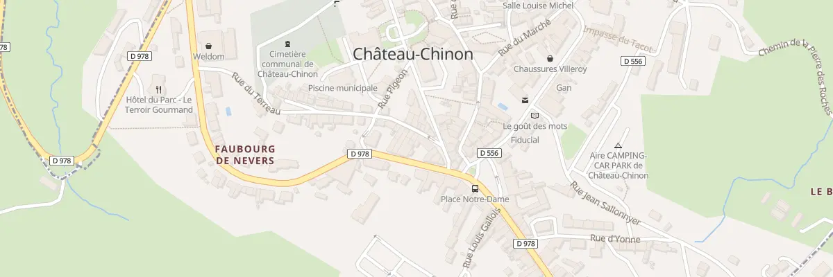 Plan du 5 Rue du Terreau à Château-Chinon (Ville)