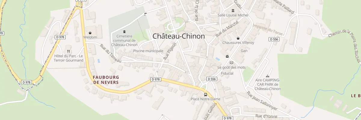 Plan du 13 Rue du Dr Rene Pierre Signe à Château-Chinon (Ville)
