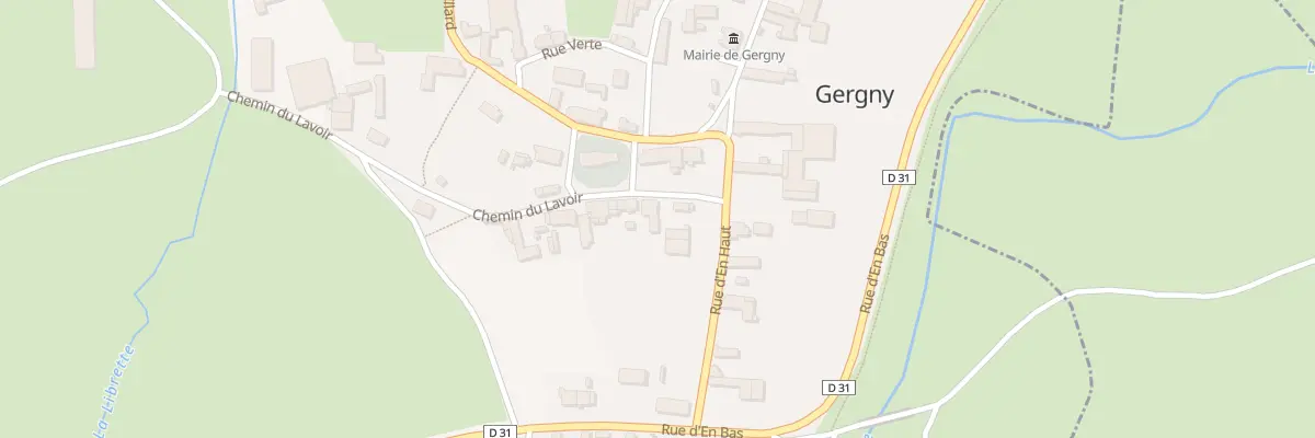 Plan du 1 Che du Lavoir à Gergny