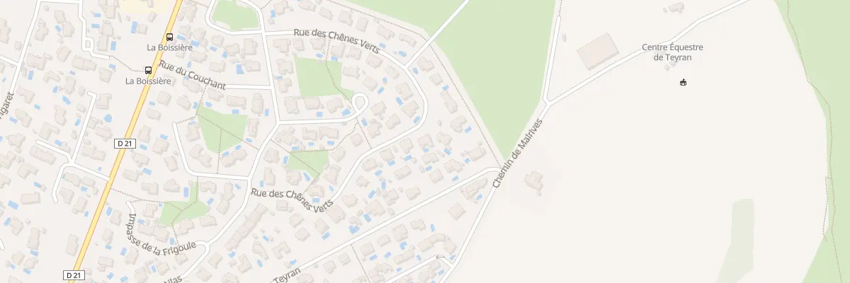 Plan du 22 Rue des Chênes Verts à Teyran