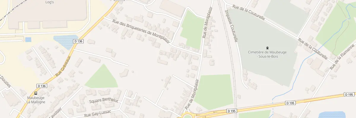 Plan du 7 Rue Brique Montplaisir à Maubeuge