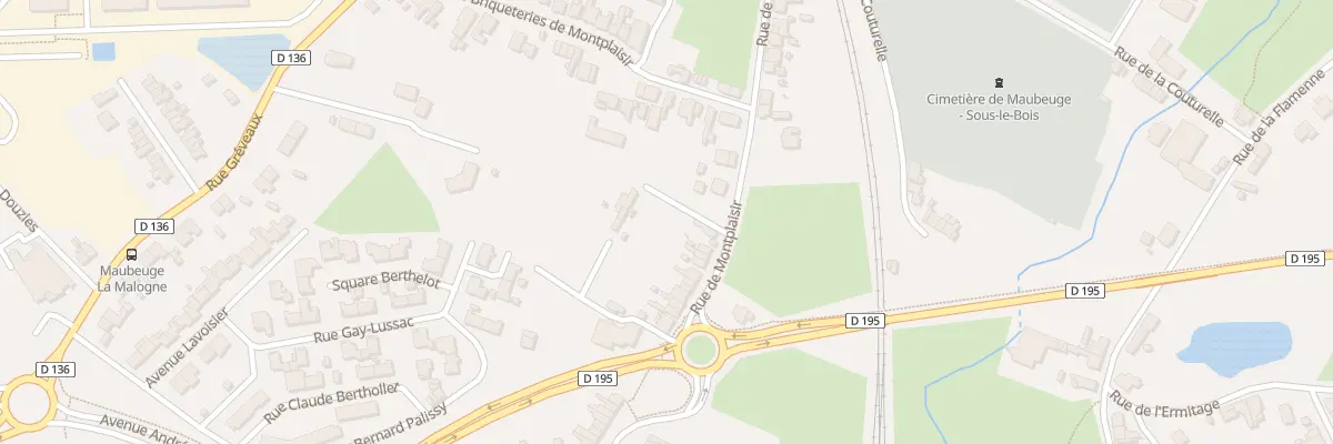 Plan du 52 Rue de Montplaisir à Maubeuge