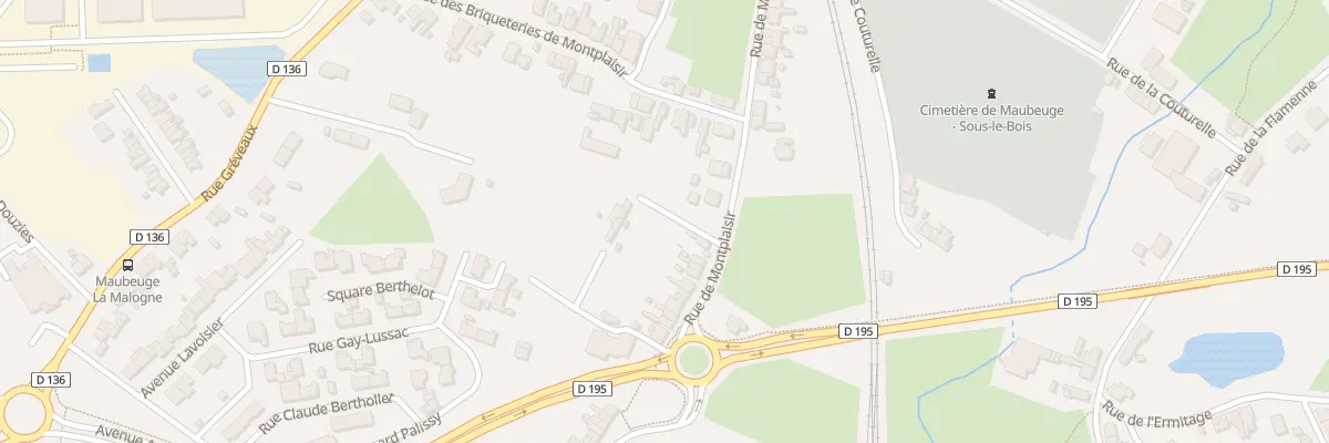 Plan du 50T Rue de Montplaisir à Maubeuge