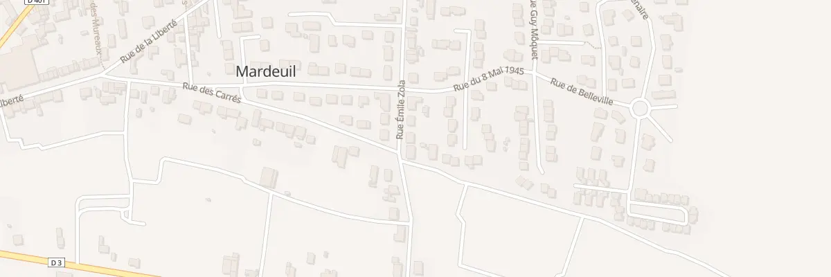 Plan du 25 Rue Emile Zola à Mardeuil