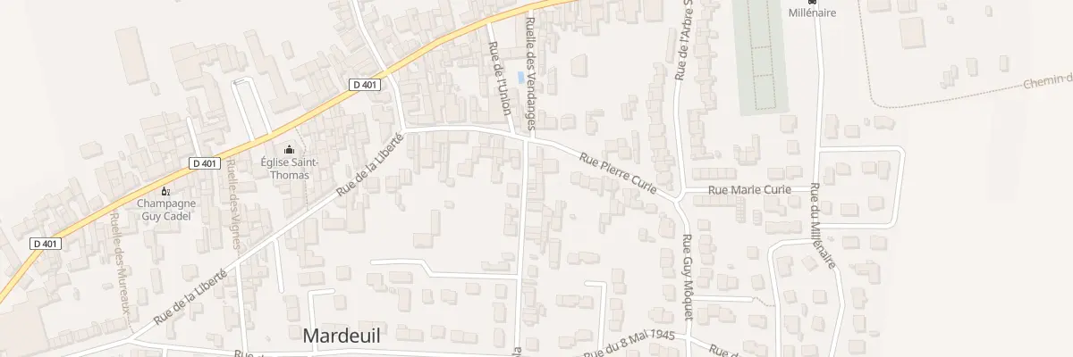Plan du 3 Rue Emile Zola à Mardeuil