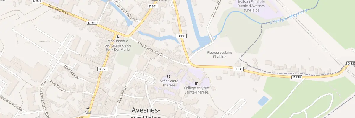 Plan du 41 Rue Sainte Croix à Avesnes-sur-Helpe