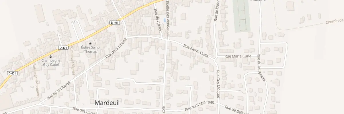 Plan du 5 Rue Emile Zola à Mardeuil