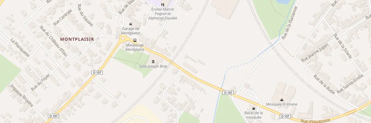 Plan du 486 Rue d’Hautmont à Maubeuge