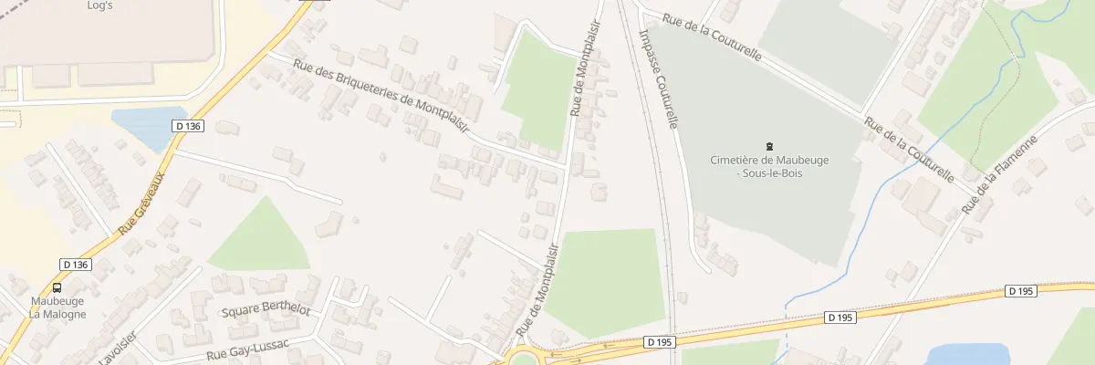 Plan du 1 Rue des Briqueteries à Maubeuge