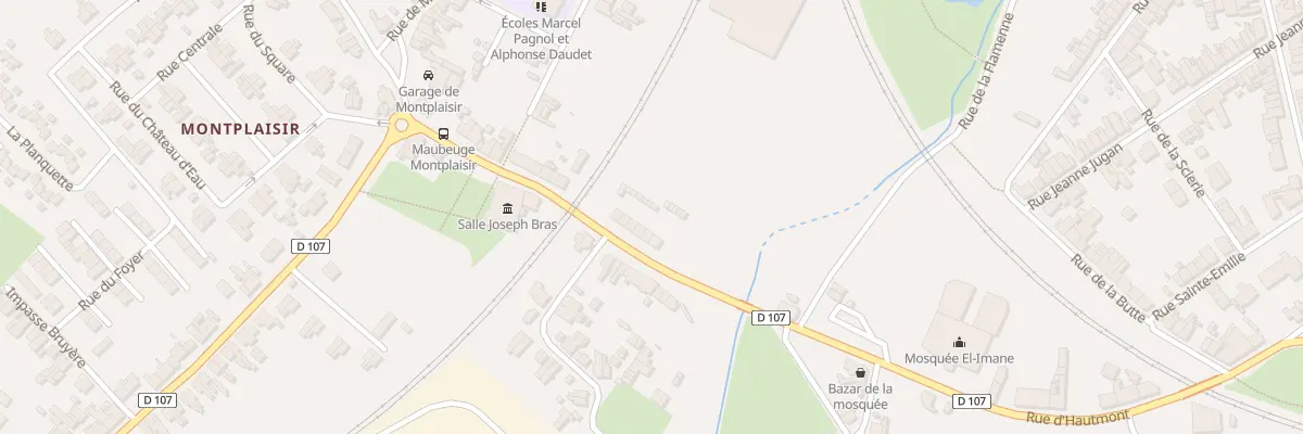 Plan du 480 Rue d’Hautmont à Maubeuge