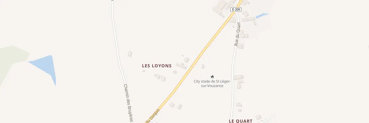 Plan du 2 Rte du Donjon à Saint-Léger-sur-Vouzance