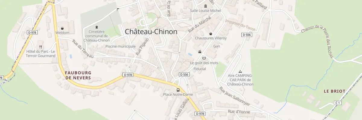 Plan du 8 Rue Notre - Dame à Château-Chinon (Ville)