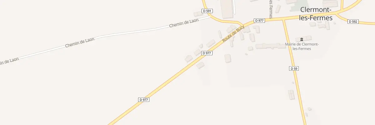 Plan du 14 Rte de Bucy à Clermont-les-Fermes