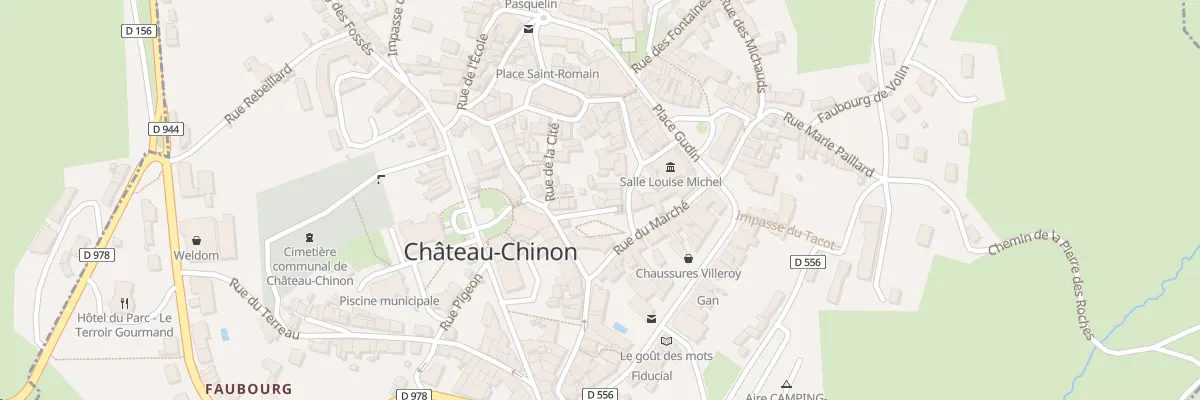 Plan du 4 Rue du Centre à Château-Chinon (Ville)