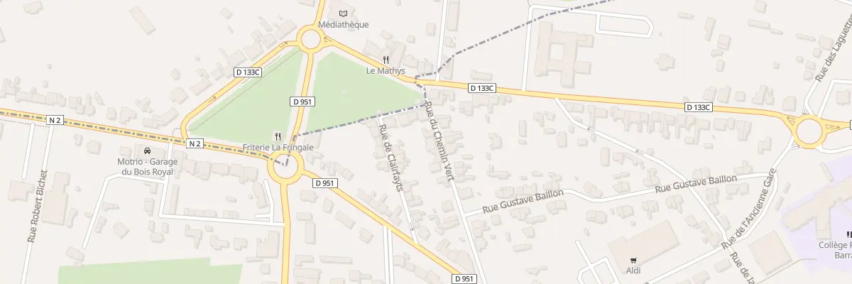 Plan du 2 Rue du Chemin Vert à Avesnelles