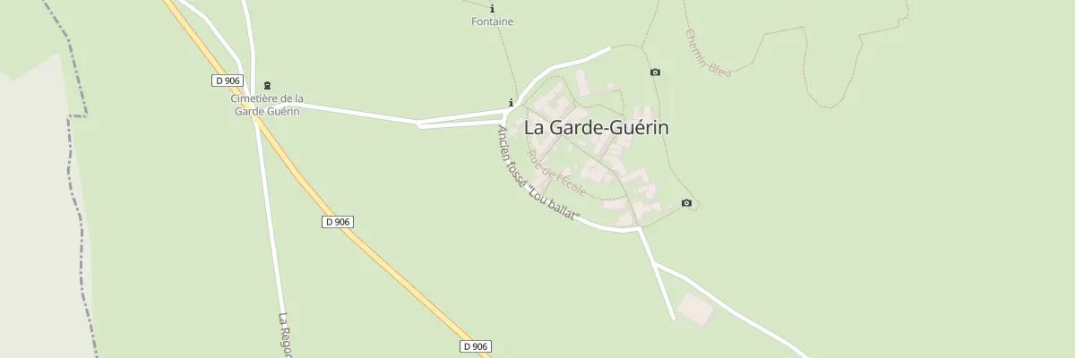 Plan du 5045 La Garde Guerin à Prévenchères