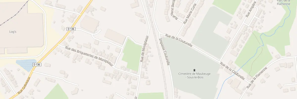Plan du 5 Rue de Montplaisir à Maubeuge