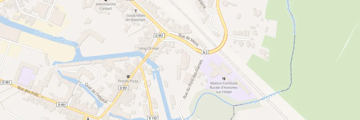 Plan du 2 Rue du Pont des Dames à Avesnes-sur-Helpe