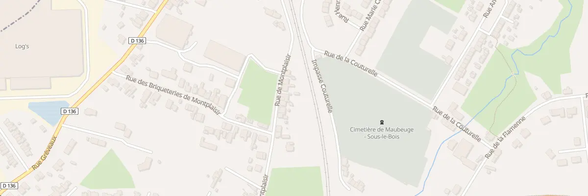 Plan du 9 Rue de Montplaisir à Maubeuge