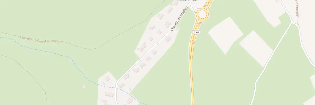Plan du 5317 Mailhac à Corconne