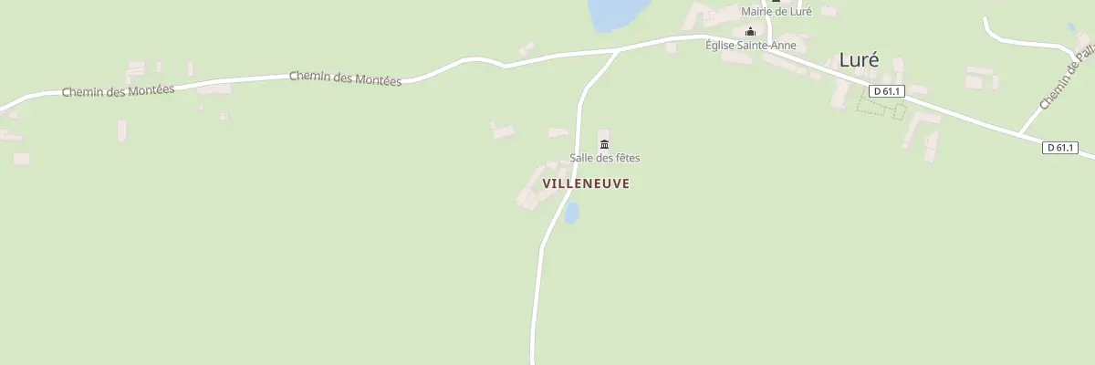 Plan du 150 Rte de la Salle des Fetes à Luré