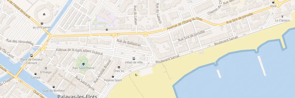 Plan du 1 Rue Pierre de Provence à Palavas-les-Flots