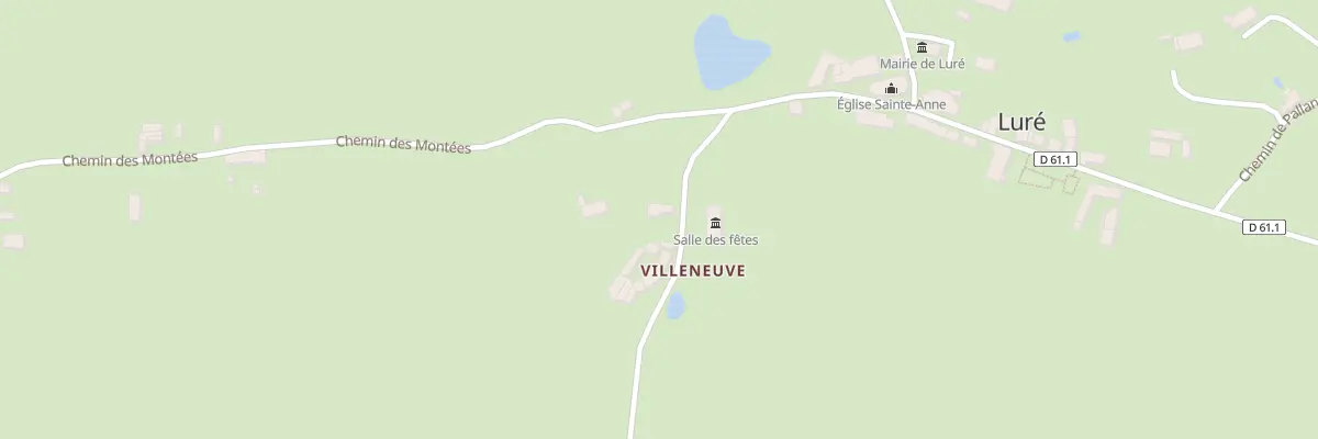 Plan du 110 Rte de la Salle des Fetes à Luré