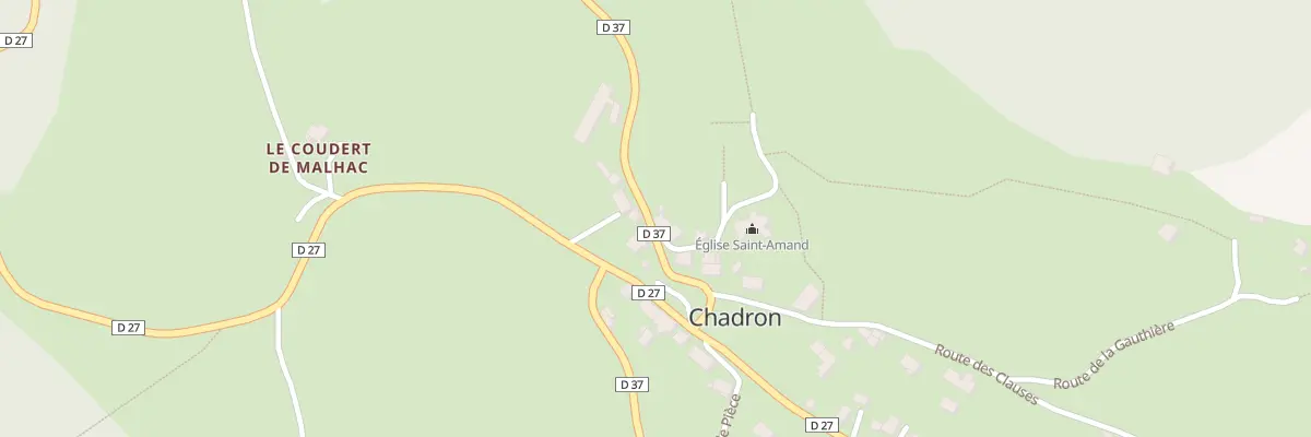 Plan du 5003 Le Bourg à Chadron