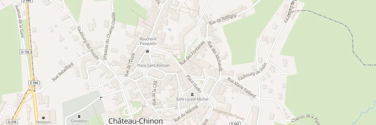 Plan du 6 Rue des Fontaines à Château-Chinon (Ville)