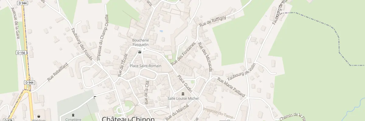 Plan du 10 Rue Régine Pernoud à Château-Chinon (Ville)