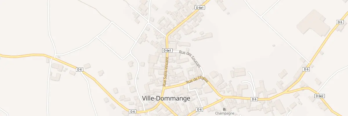 Plan du 12 Rue St Vincent à Ville-Dommange