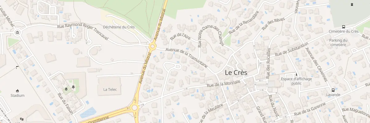 Plan du 10 Imp de la Seranne au Crès