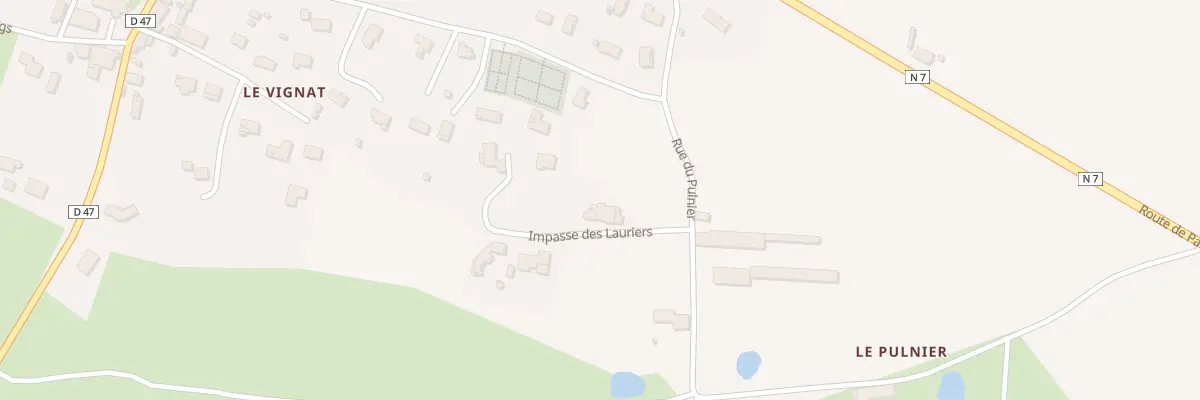 Plan du 74 Imp des Lauriers à Saint-Forgeux-Lespinasse