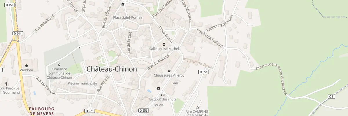 Plan du 26 Rue du Marché à Château-Chinon (Ville)