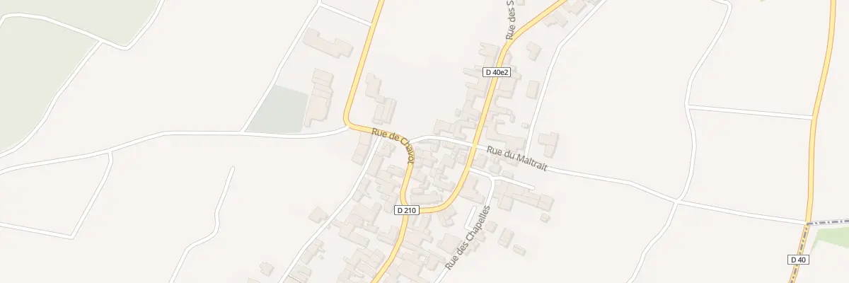Plan du 12 Rue de Chavot à Monthelon