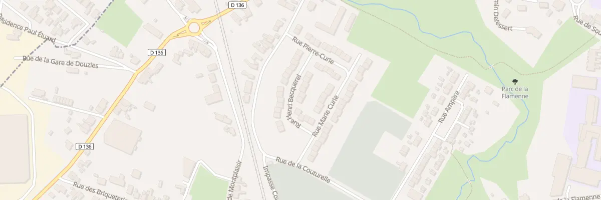 Plan du 11 Rue Henri Becquerel à Maubeuge
