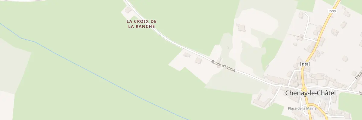 Plan du 351 Rte d’Urbise à Chenay-le-Châtel
