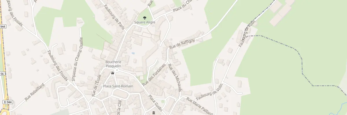 Plan du 38 Rue des Fontaines à Château-Chinon (Ville)