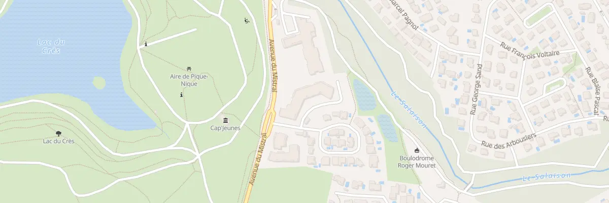 Plan du 1 Rue Francois Mitterrand au Crès