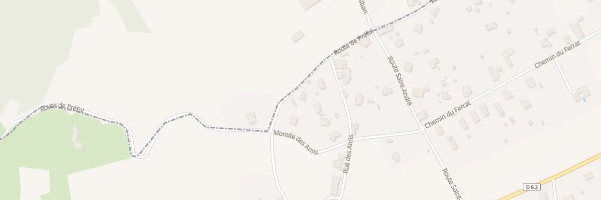 Plan du 126 Rte de Préfol à Saint-Alban-les-Eaux