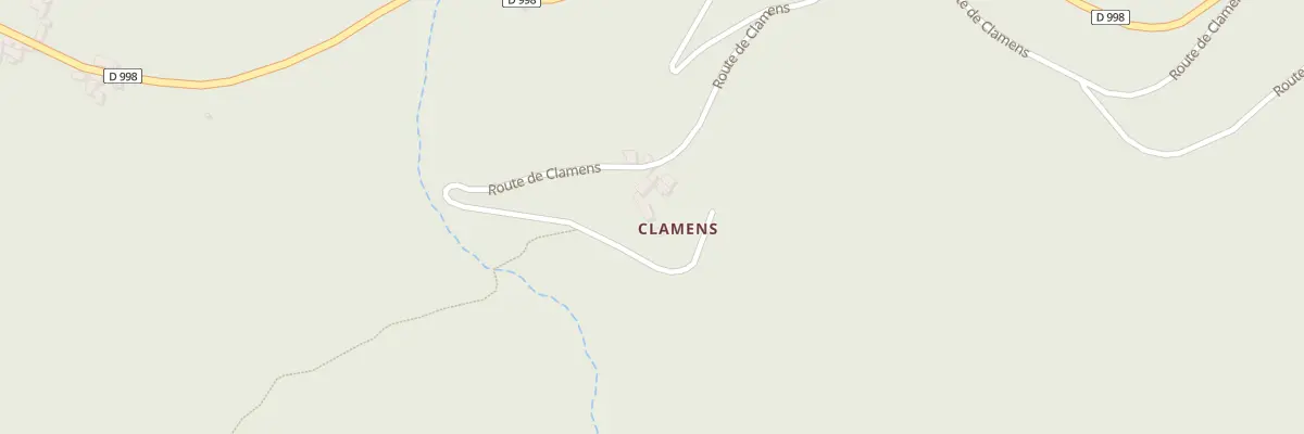 Plan du 3 Rte de Clamens à Vialas
