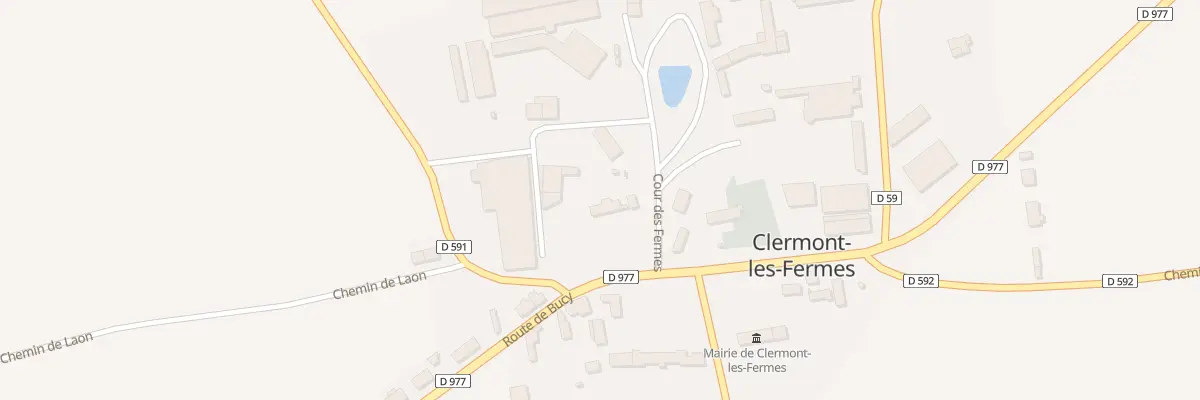 Plan du 2 Rte de Bucy à Clermont-les-Fermes